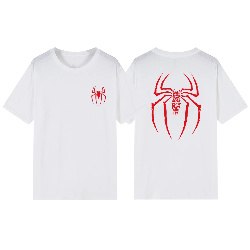 Mit großer Macht kommt große Verantwortung T-Shirt Tom Holland Shirt Superhelden-Filmreihe T-Shirt Unisex T-Shirts Fans Geschenk – Detail 12