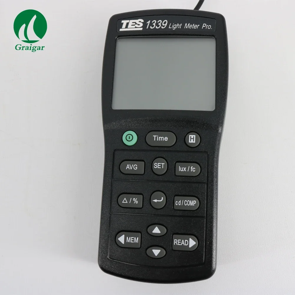 TES-1339 Digital Light Meter cahaya bercahaya fluks Meter TES1339