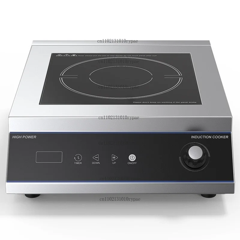 Flat 5000W high-power induction cooktop for restaurant tables, compatible with 220V/110V