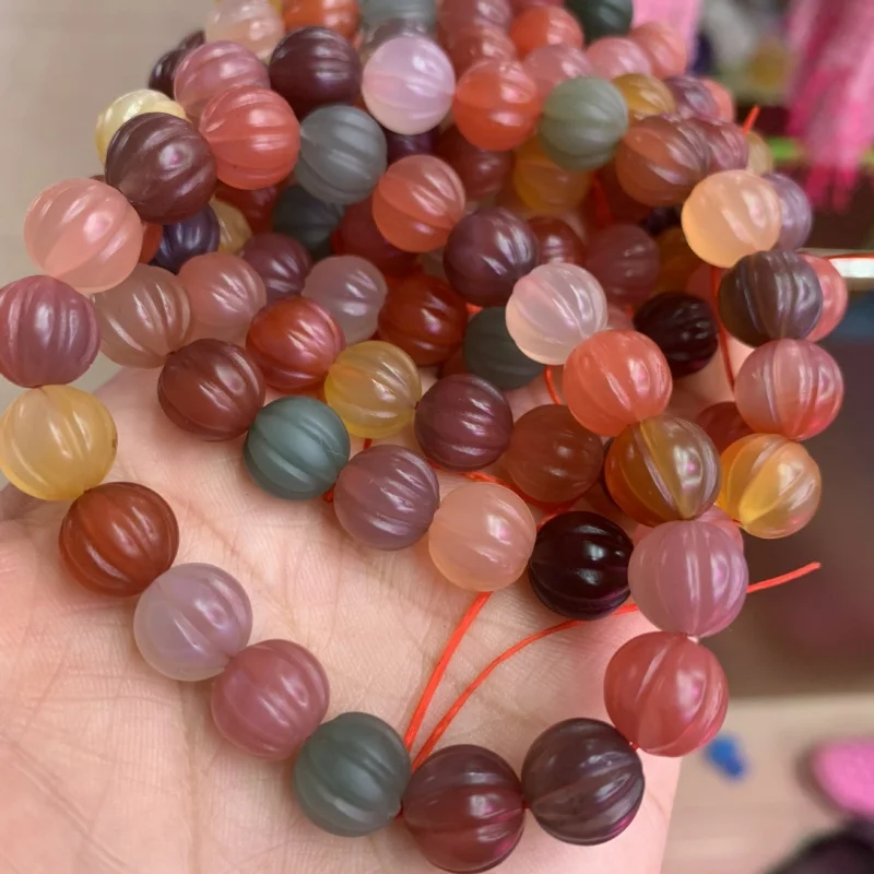 حبات اليقطين الحلوى الطبيعية للنساء ، عقيق دائرة واحدة ، بالجملة #4