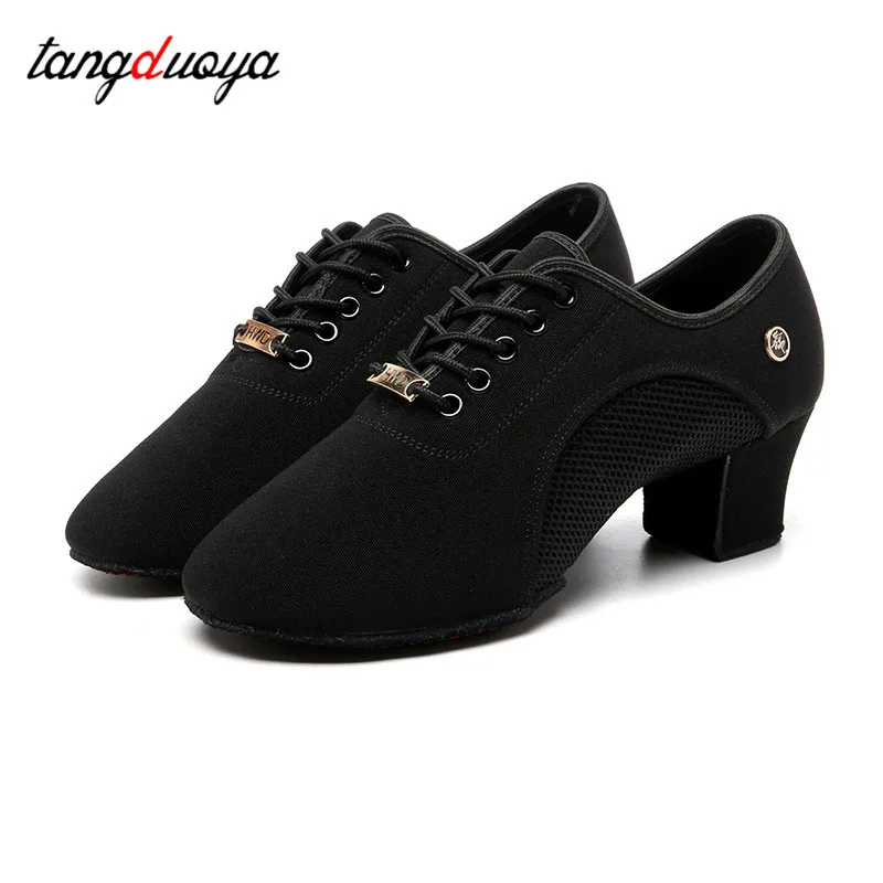 Women Latin Dance Shoes Jazz Ballroom Salsa Dancing Shoes Woman High Heels Children Training Modern Tango Dance Sneakers