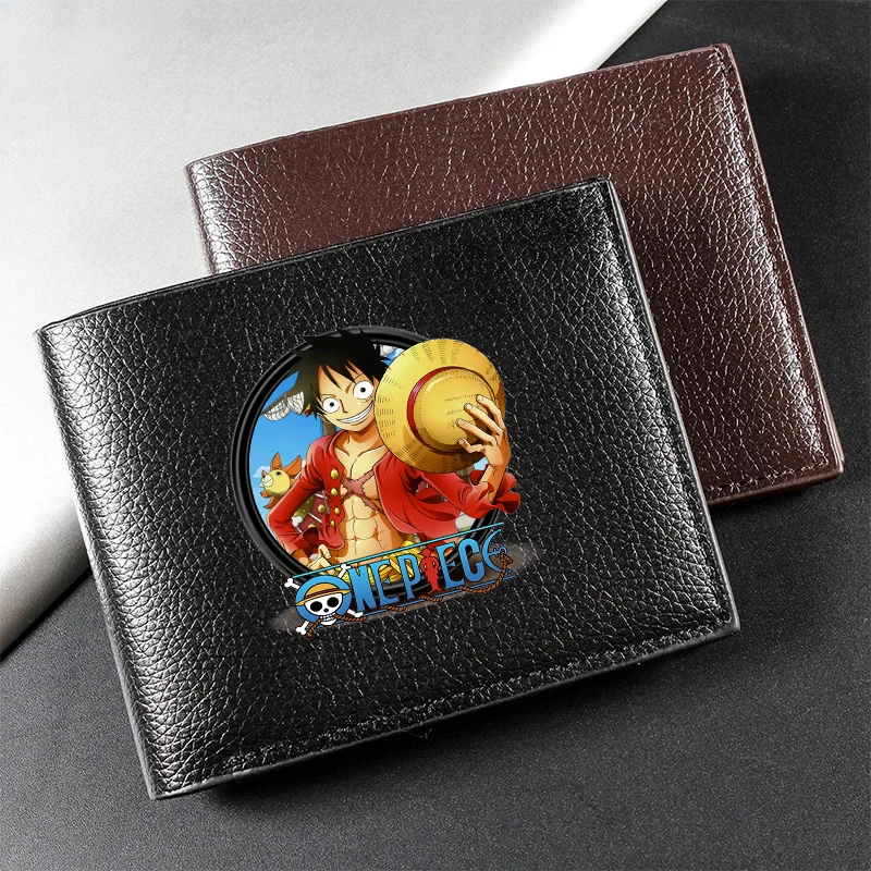 ONE Piece Men Women Wallet Coin Purse Cartoon Anime Figure Children Wallet Card Holder Coin Storage Short Paragraph Bag Kid Gift