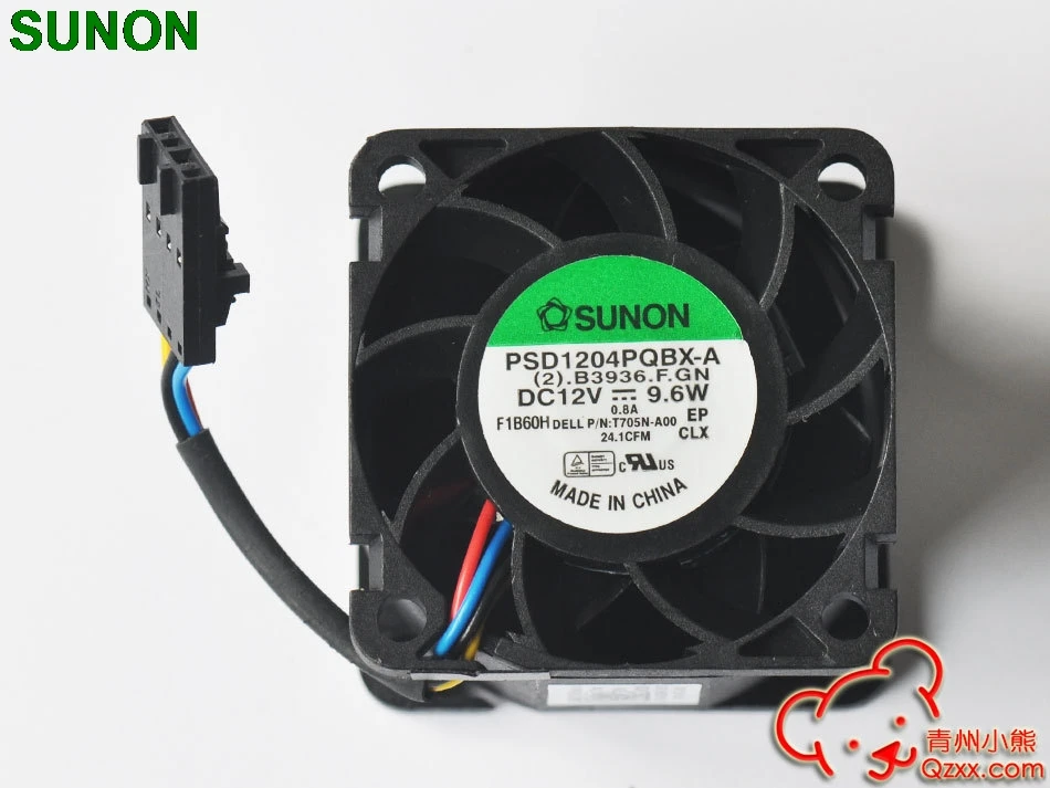 

1 шт. для Sunon PSD1204PQBX-A для серверных вентиляторов Dell R210 0T705N 0N229R 40*28 серверный инвертор осевой вентилятор охлаждения