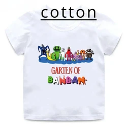 Hot Game Garten of Banban Print Cartoon Kid Cotton t-shirt Cute Funny Girl Child Clothes Boy Summer Casual manica corta Baby Tee