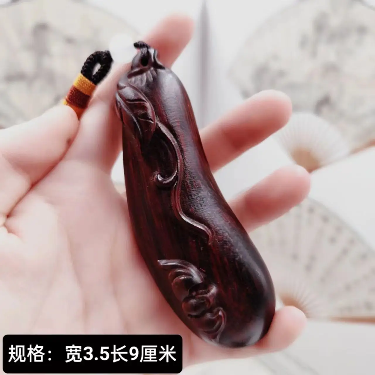 

New Sour Branch Fudou Hand Handles Solid Wood Sour Branch Wood Carved Beans 9cm High No Paint Plate Wrown Home Decoration