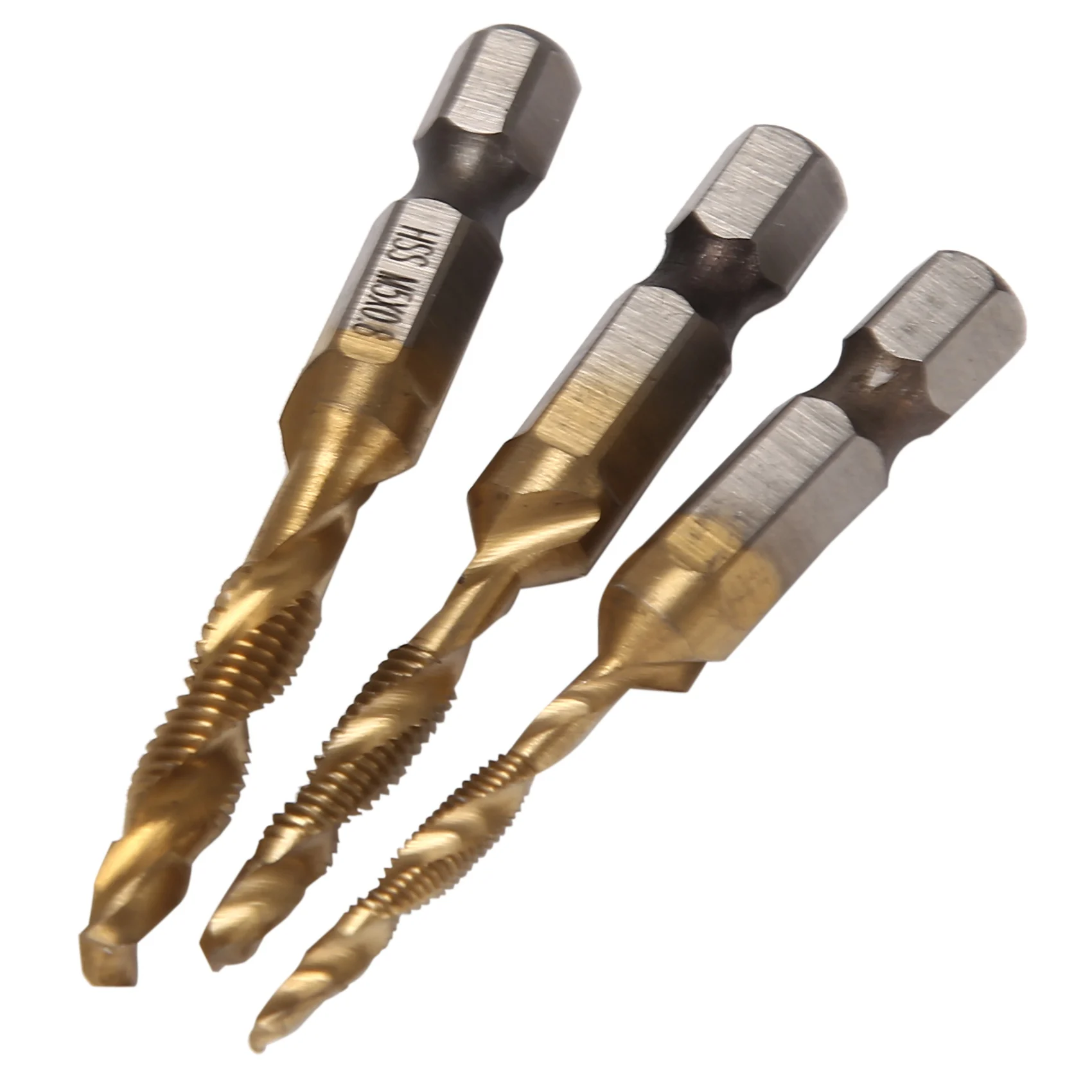 COFA-4341 Hexagon Shank M3-M10 Hexagon Shank Thread Metric Tap Drilling Screw Machine Compound Drill Bit