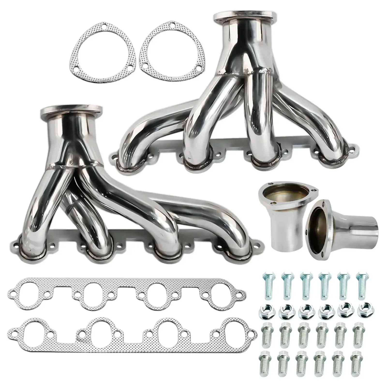 AP03 Manifold der Stainless for Ford Elite Fairlane Gran Torino Mustang 7.0L 7.5L 1969 1970 1971 1972 1973 1974