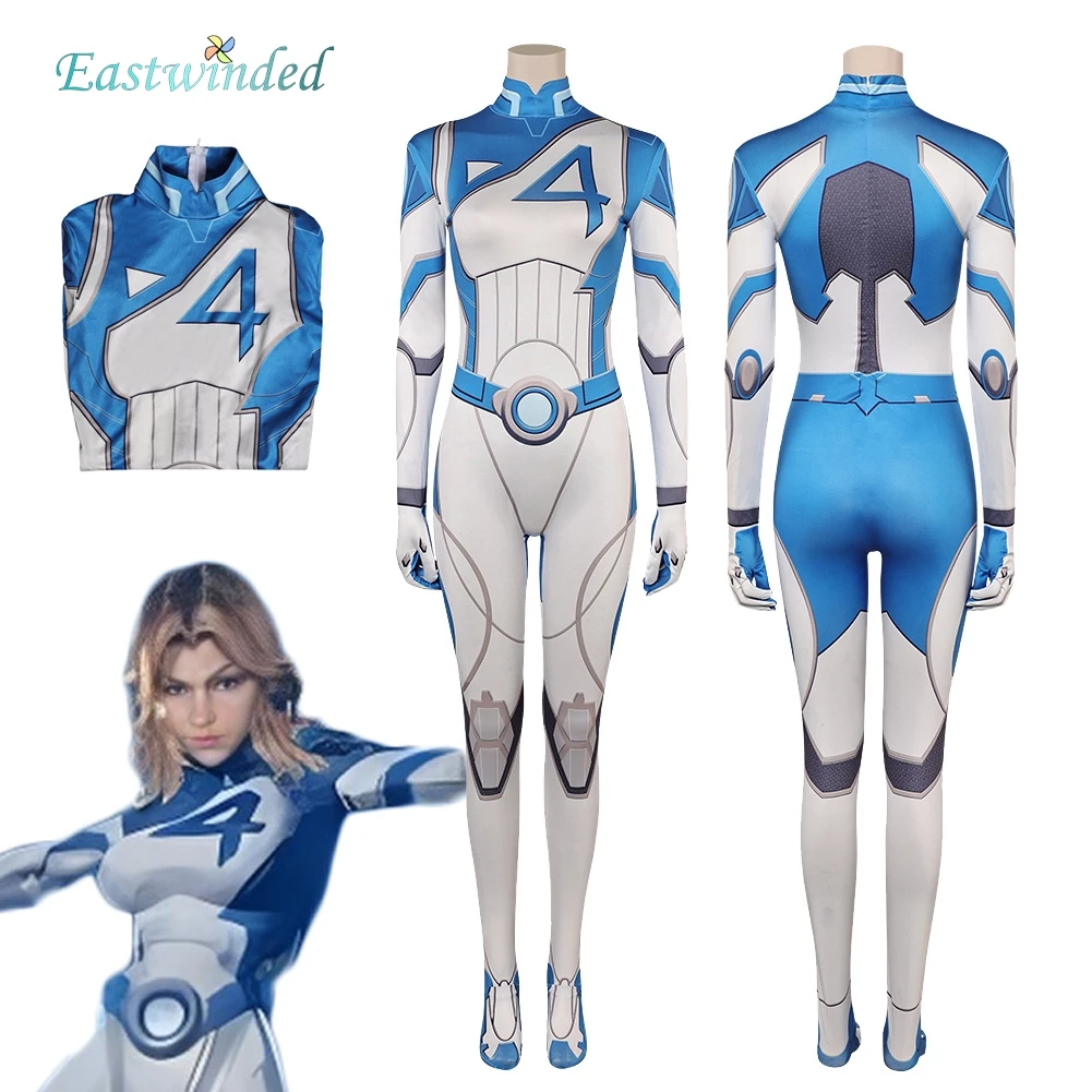 

Susan Storm Косплей Боди Костюм Фильм Rivals Фантастический Cos Комбинезон Четвертая Одежда Хэллоуин Карнавальная Вечеринка Костюм Для Ролевых Игр