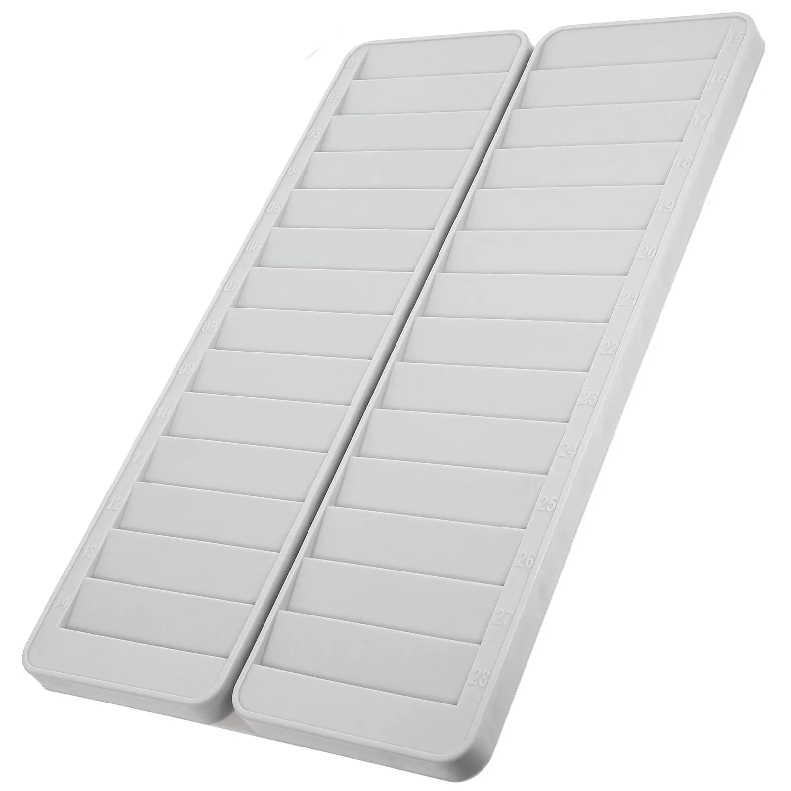 Plastic Multi-Slot Card Holder for Work Time, Attendance & Warehouse ID Cards – Hanging Organizer Rack