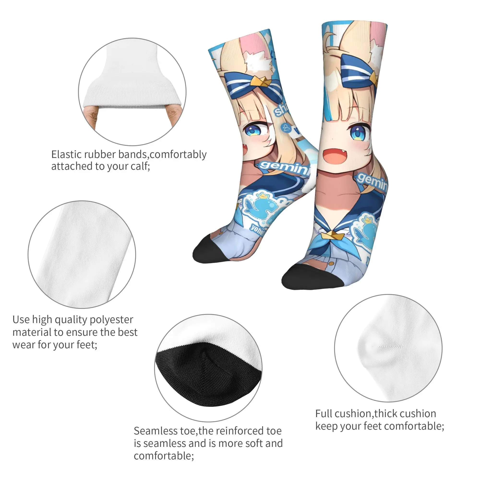 جوارب Sameko Saba جوارب مضحكة للخريف مضادة للانزلاق جوارب رجالية متوسطة ناعمة مطبوعة جوارب تزلج