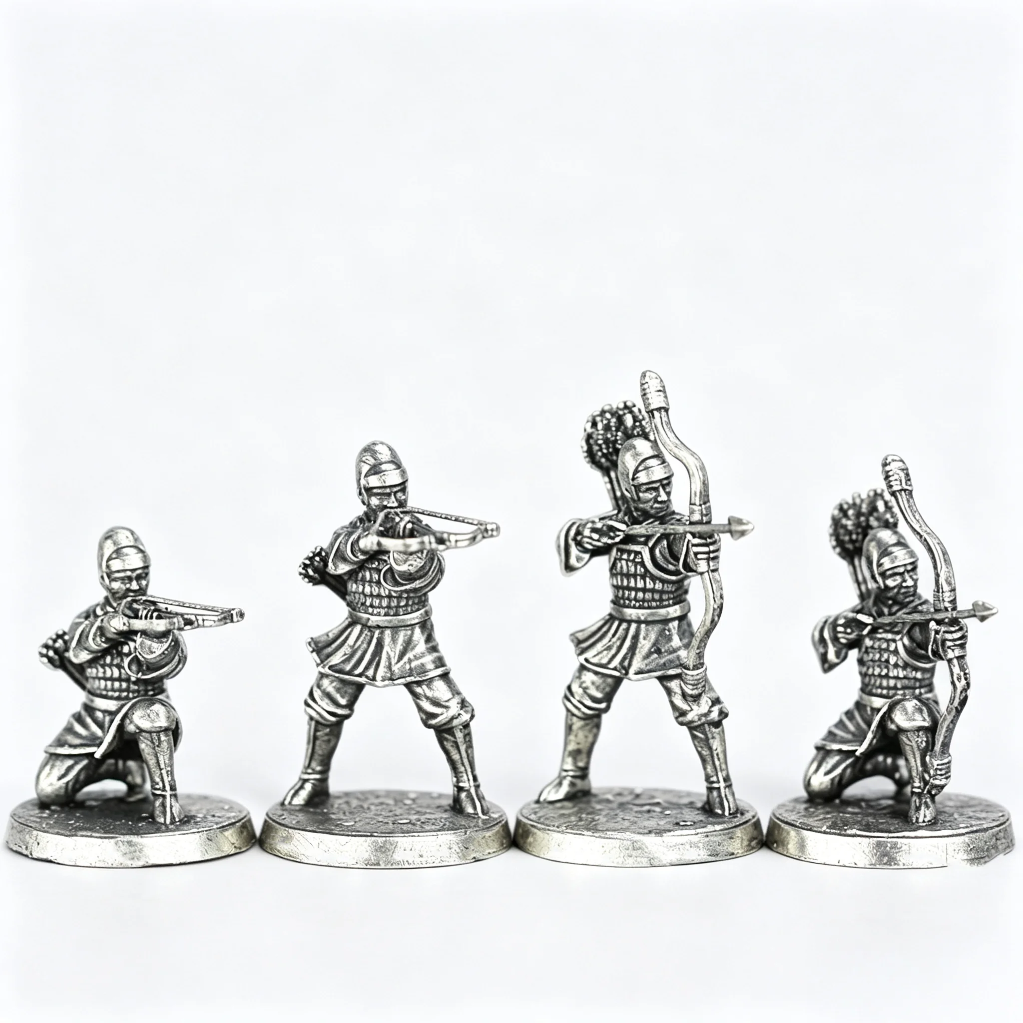 Wargame Board Game Ancient Warrior Han Army Soldiers Metal Cupronickel Miniature Figurine Action Figures Ornament Piece Toys