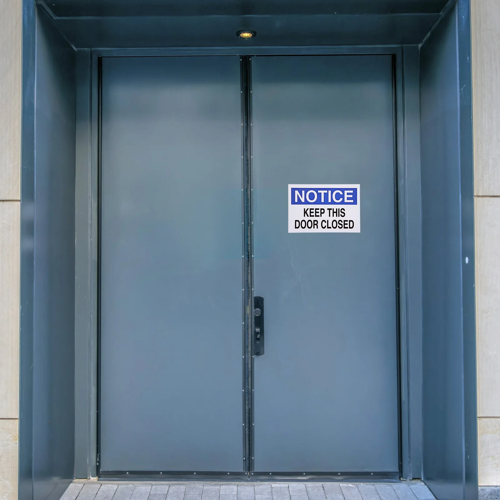 Señales de logotipo de advertencia de oficina cerrada para puerta, placa de aluminio, aviso de cierre, mantener