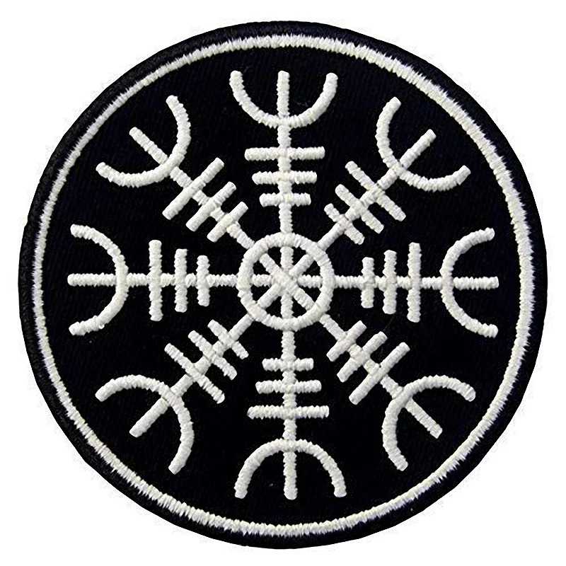 Viking Patch Embroidered Patches on Clothes Runes Badges Patches for Clothing DIY Punk Clothes Decor