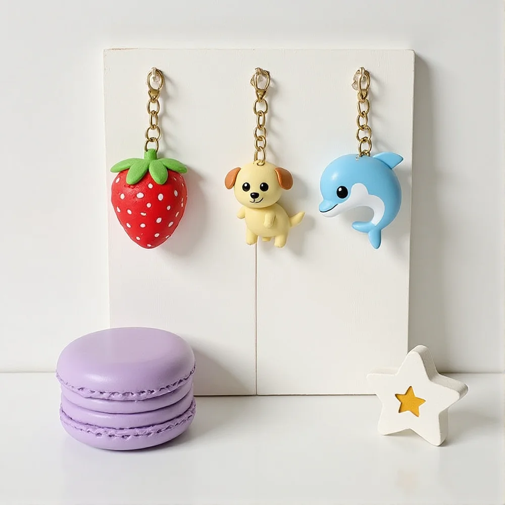 

Student Id Badge Holder Lightweight Sliding Cover Card Sleeve Cartoon Acrylic Card Holder Protective Cute Animal Keychain
