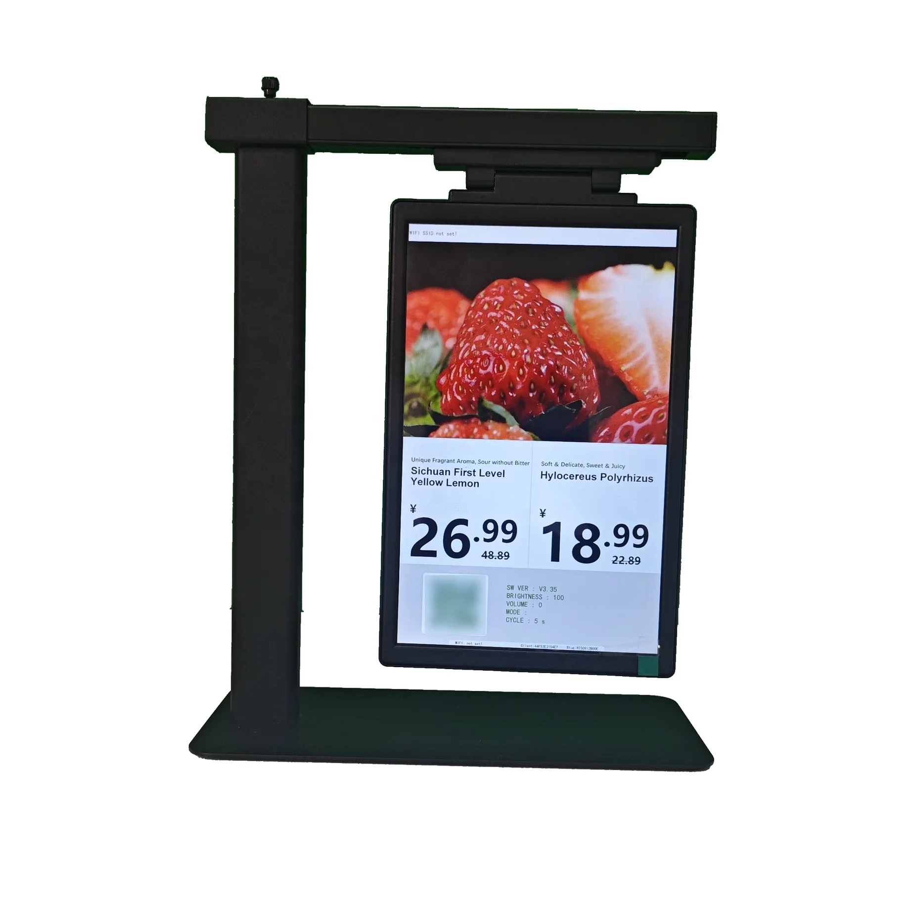 

10.1 inch fruit market and milk tea shop product display advertising screen equipment electronic price tag