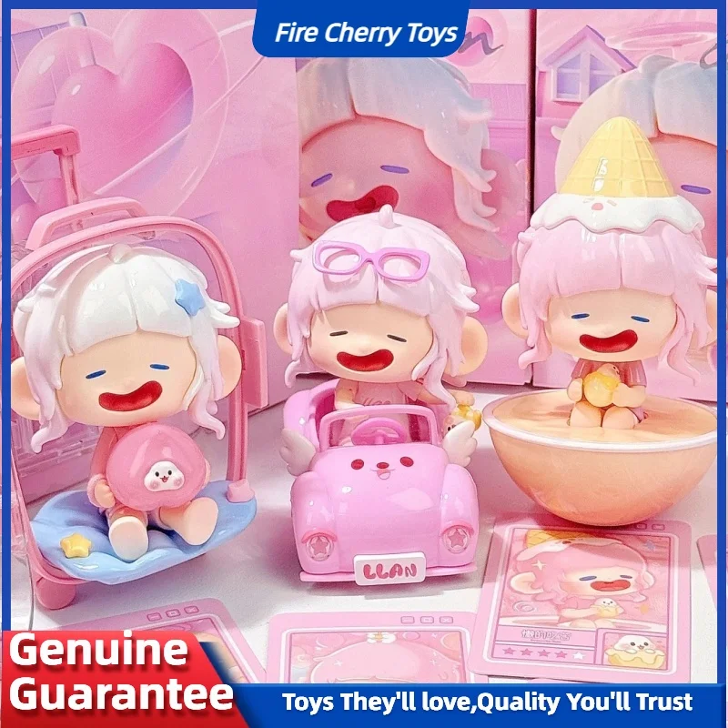 ของแท้ Llan สีชมพู Dream Series กล่องตาบอดอะนิเมะ Action Figure ตุ๊กตาน่ารักอุปกรณ์ต่อพ่วงสาววันเกิด Surprise ของขวัญ Figurine เครื่องประดับ