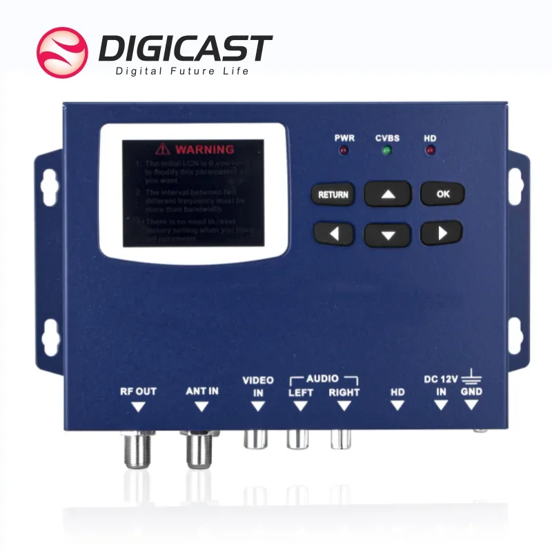 DMB 9590 Single Channel H264 Single HDM I Ito  DVBT ISDBT DVBC Digital  Encoding Modulator