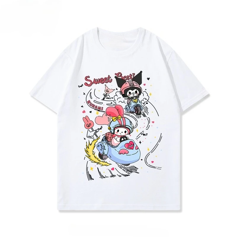 

MINISO Melody футболка с принтом уличная женская футболка большого размера летняя свободная повседневная универсальная футболка с короткими рукавами топ с принтом