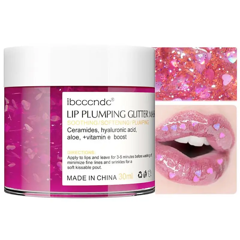 Lip Plumping Gloss Lip Sleeping Masque riduce le linee sottili Lip Care Enhancer Lip Moisturizer per labbra più lisce labbra più elastiche