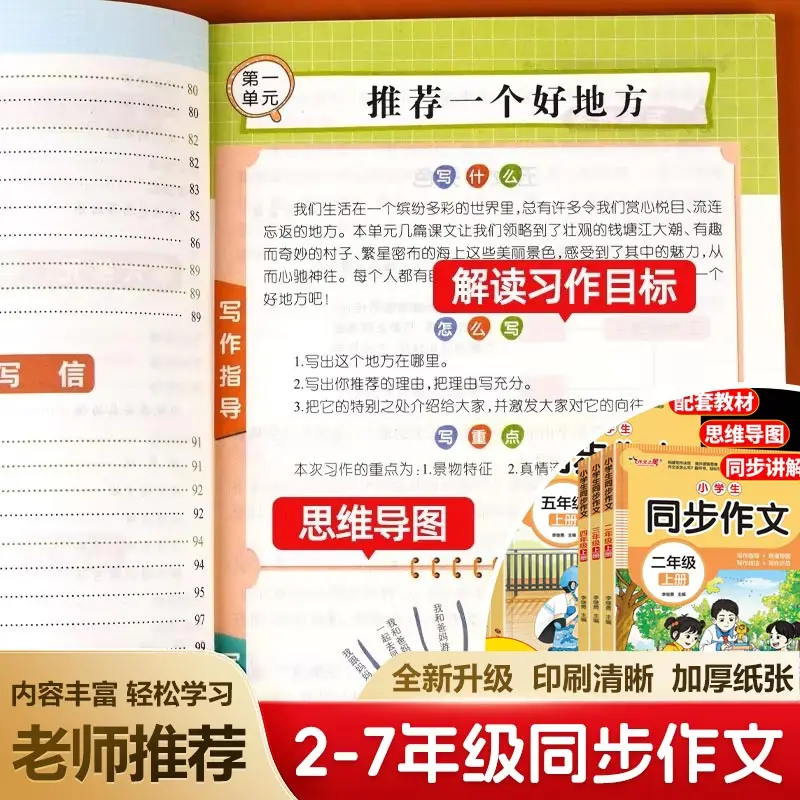 Primary School Chinese Synchronous Composition, 2nd To 7th Grade People's Education Press Chinese, Specialized Training