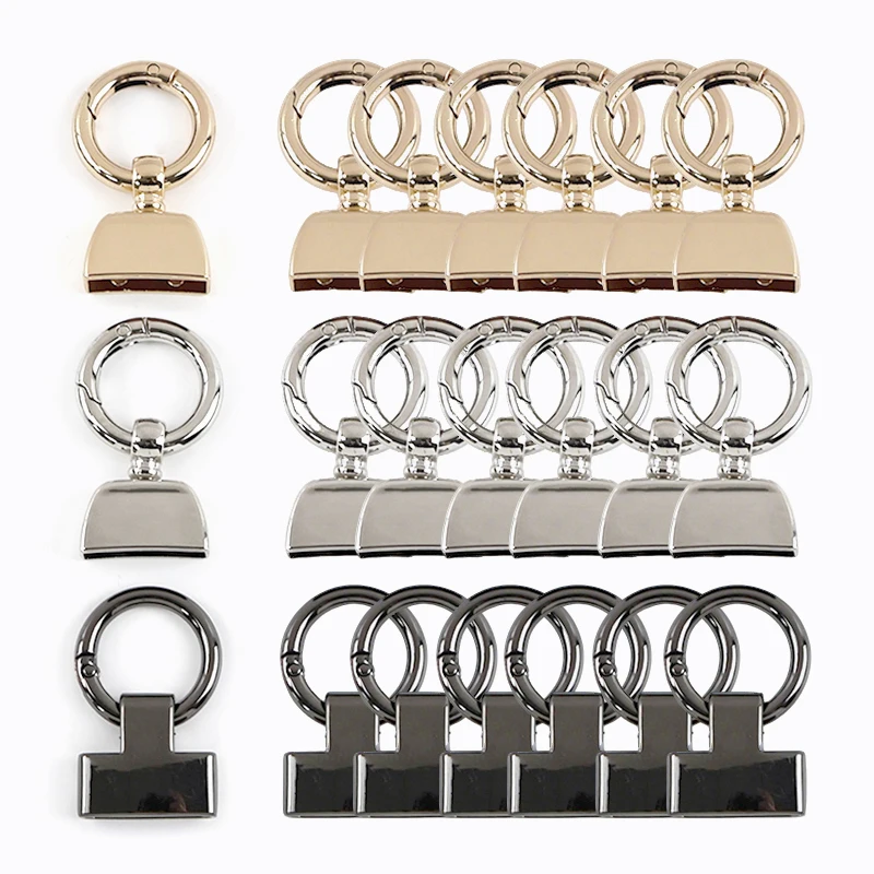 

2/5Pcs Meetee O Ring for Keychain Carabiner Clips 20/25mm Bag Strap Spring Snap Rings Buckle Stopper Dog Collar Webbing Buckles