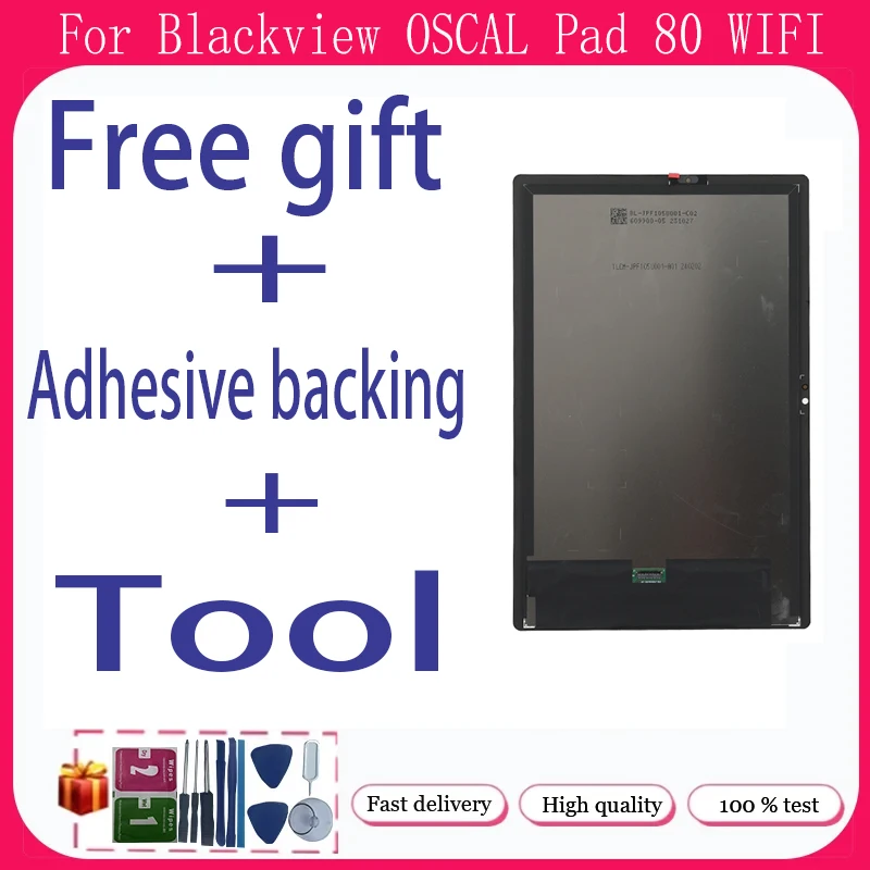 For Blackview OSCAL Pad 80 WIFI + LCD Display + Touch Screen+With Frame+Free adhesive backing+Tool