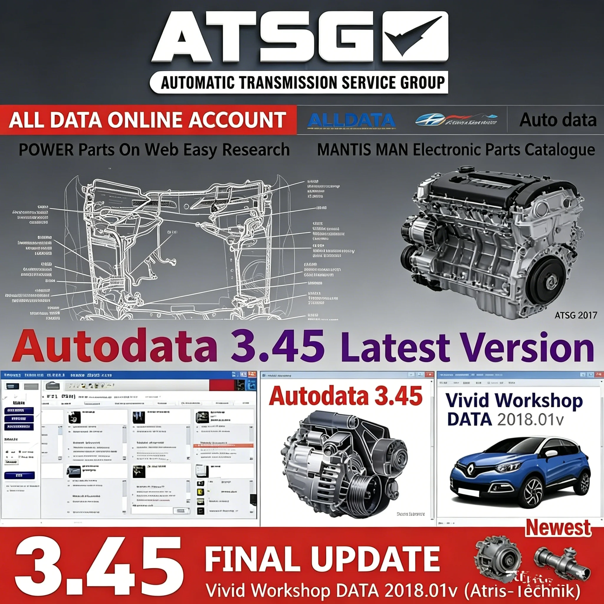 

2026 HOT! Alldata Repair Software 10.53 All Data Automotive Tech Latest Offline Software Autodata 3.45 atsg 2017 Send Link