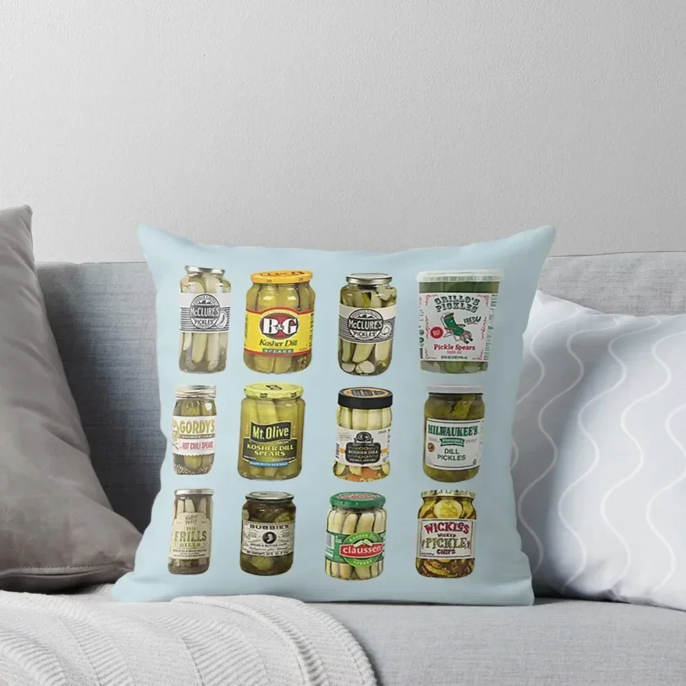 

vintage Canned Pickles Throw Pillow christmas cushions covers Christmas Pillow Covers Christmas Pillowcase Sofa Cover pillow