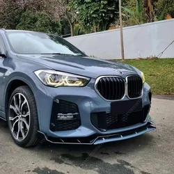 For BMW X1 F48 Front Bumper Lip Spoiler Splitter Diffuser X1 18i 18d 20i 20d 25e 25i 25d M Sport 2019-2022 Lci Bodykits Tuning