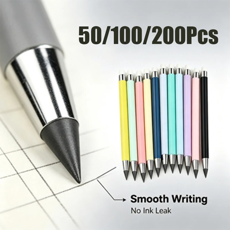 50-100-200本入り-環境に優しい-再利用可能な-永久鉛筆-インク不要-スケッチ-ドラフト-文房具