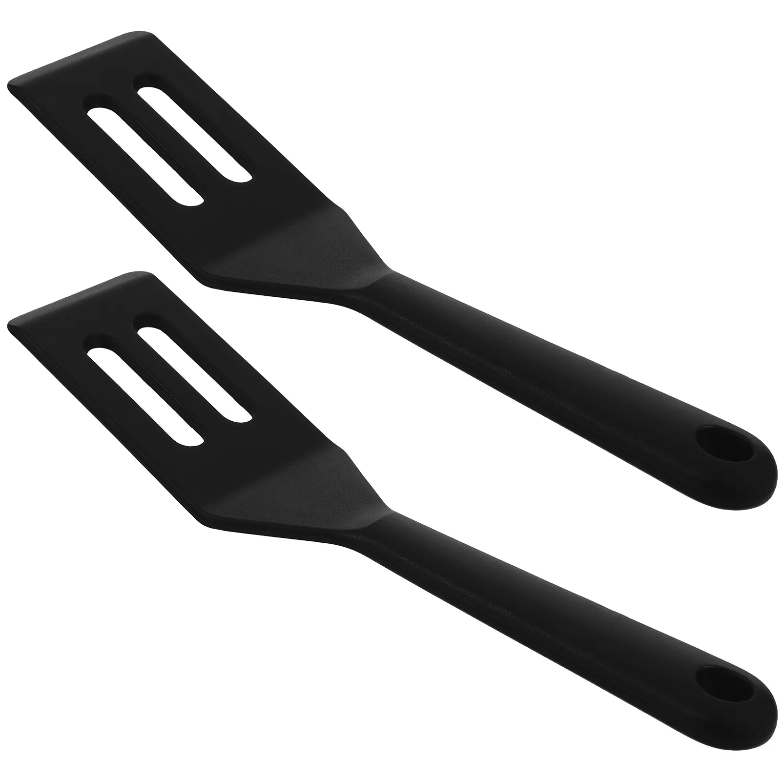

2 Pcs Silicone Steak Spatula Kitchen Cooking Utensil Accessories Baking Tools Black Small Spatulas for Use