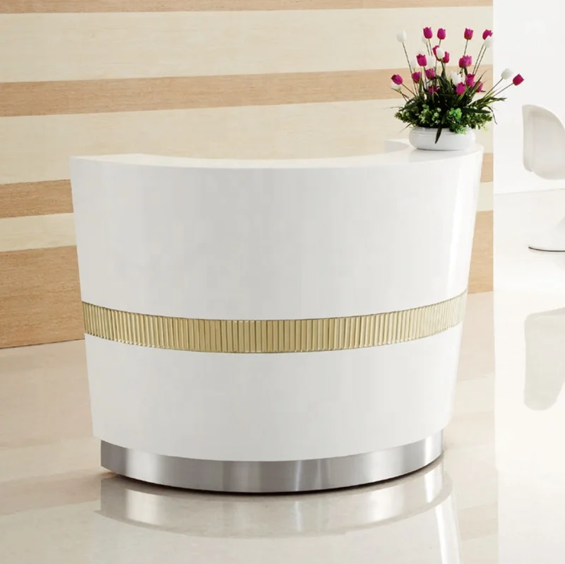 Commercial Fashion salon white spa Office reception counter Intelligent Modern reception desk