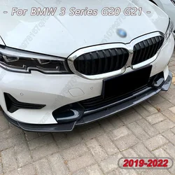 Front Bumper Splitter Spoiler  Lip For BMW 3 Series G20 G21 320i 325i Diffuser Guard Body Kits Cover 2019 2020 2021 2022 Tuning