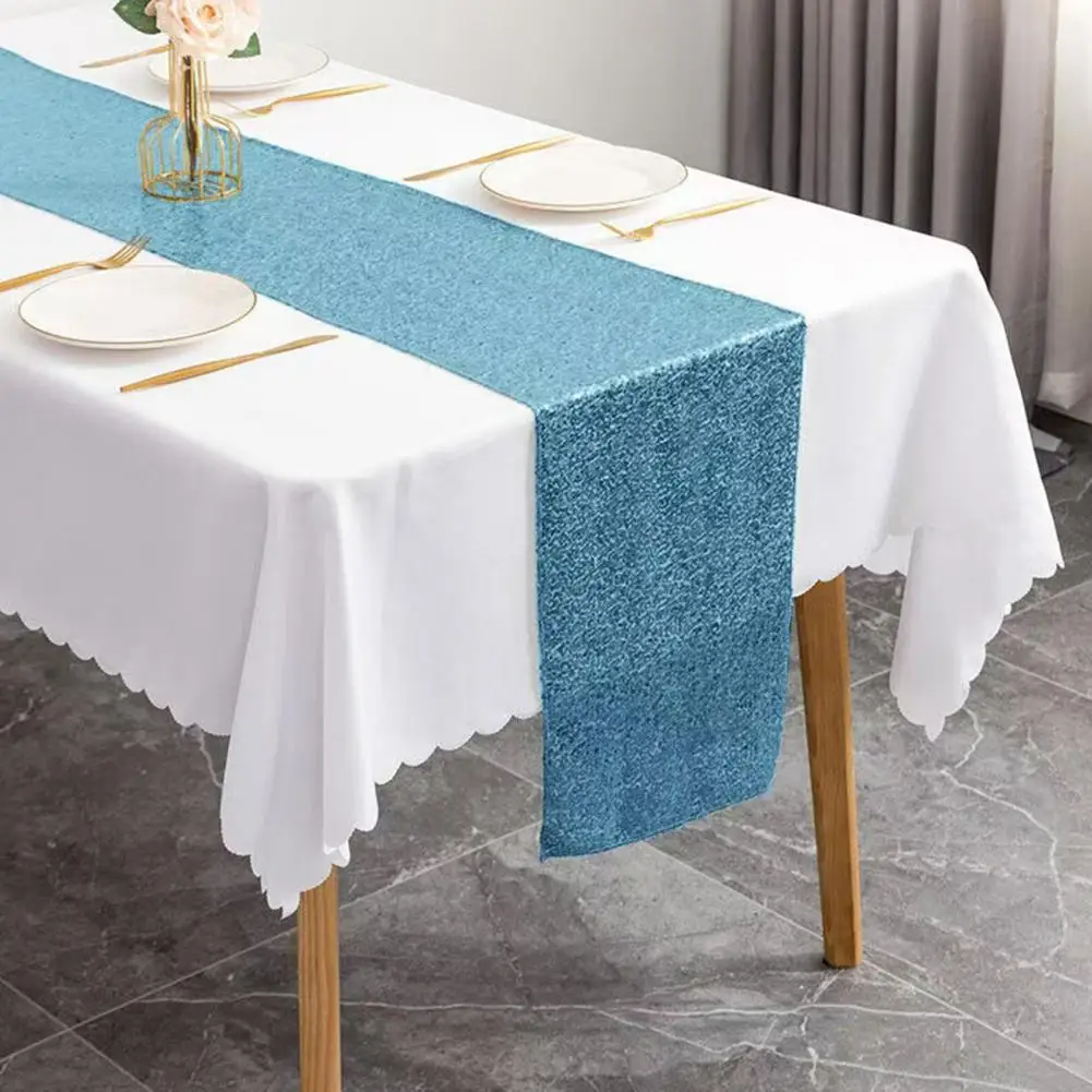 Sparkly Table Decor Sequin Table Runner 12x71 Inches Glitter Party Table Decoration Wedding Banquet Baby Shower Centerpiece