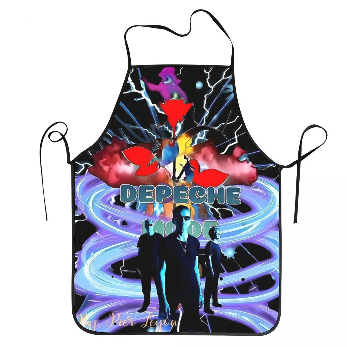 Elektronische Rock Depeche Cool Mode Schürze, Kochschürze, wasserdichte Latzschürze für Küche, Reinigung, Gartenarbeit, für Damen und Herren