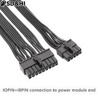 24-Pin ATX Power Supply Cable 18+10-pin Motherboard Modular PSU For EVGA G2 G3 P2 T2 Replacement 18+10Pin Power Extension Cable