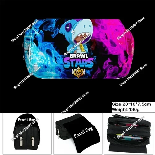 Wilderness Game Cosplay Brawl Stars-rugzakken Waterdichte dagrugzak Lichtgewicht schooltassen Etui