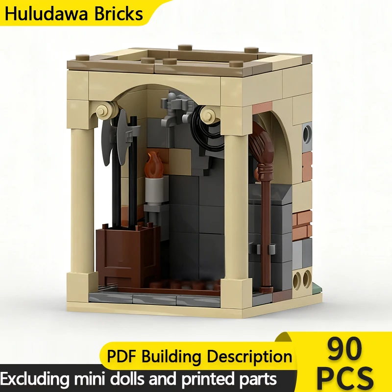 

Magical Movie Model MOC Building Bricks The Armory Tools Place Modular Technology Children Holiday Gifts Assemble Toys Suit