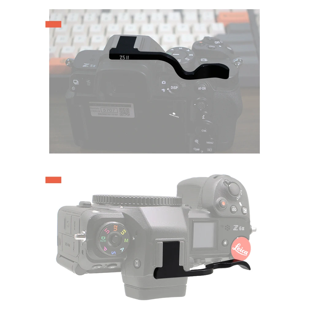 Z5II Metall-Daumengriff Handgriffhalter für Nikon Z5 Z6 Z7 Z5II Z6II Z7II Z6III Kamera-Zubehör Blitzschuhabdeckung – Detail 4
