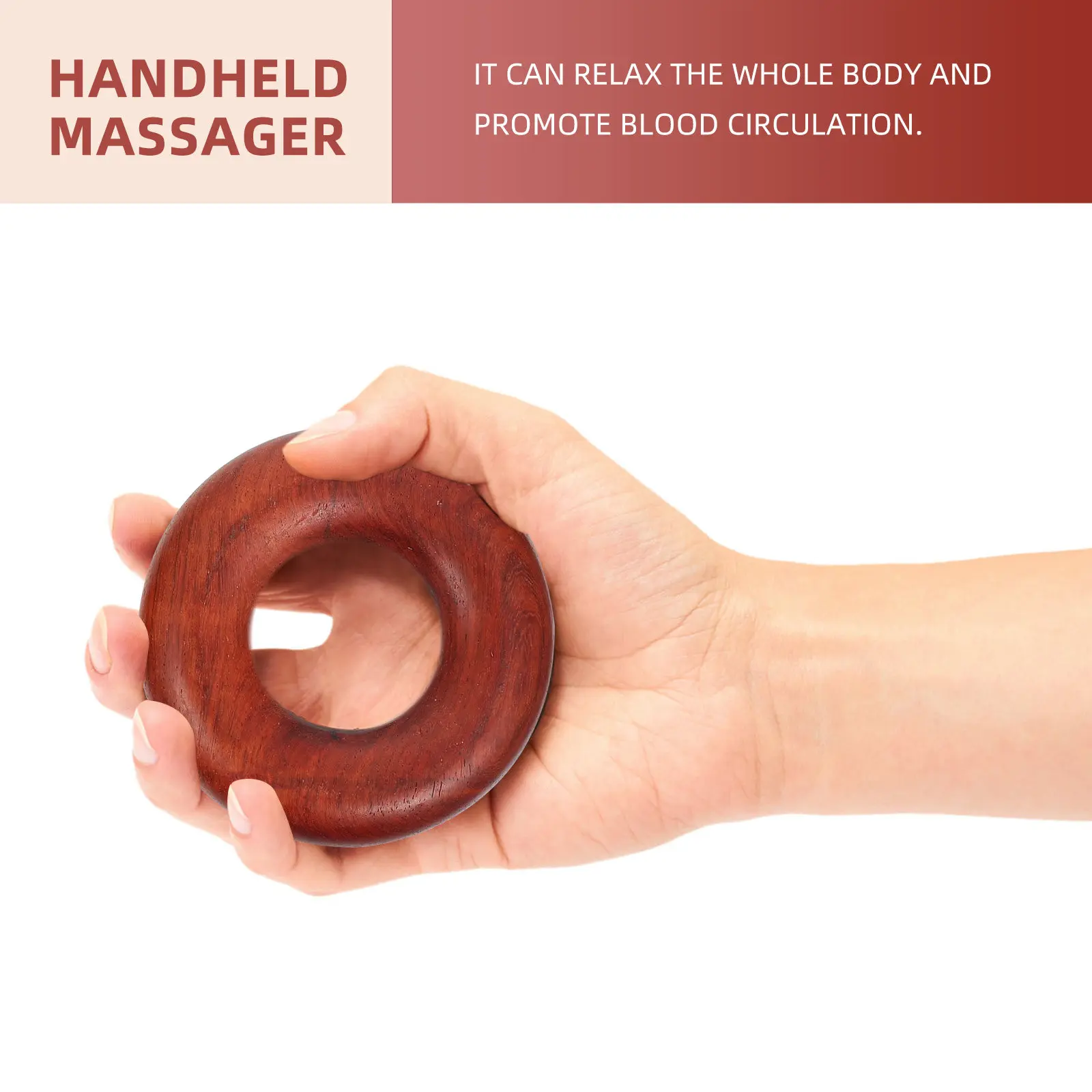 

2Pcs Body Massager Kit Portable Wood Massage Tool for All Ages Fun Design Long-Lasting Craftsmanship Creative Relief Supply