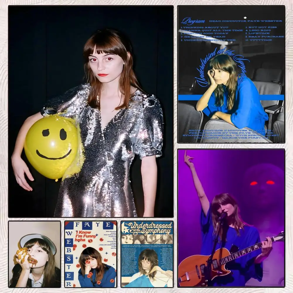 

F-Faye Webster Hot Singer Poster HD Art Mural Wallart Poster for Home Room Decoration DIY Vintage Print Decor