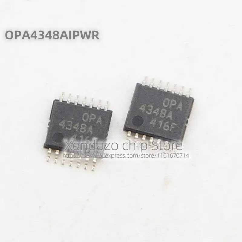 5pcs/lot OPA4348AIPWR OPA4348A 4348A TSSOP-14 package Original genuine Operational amplifier chip