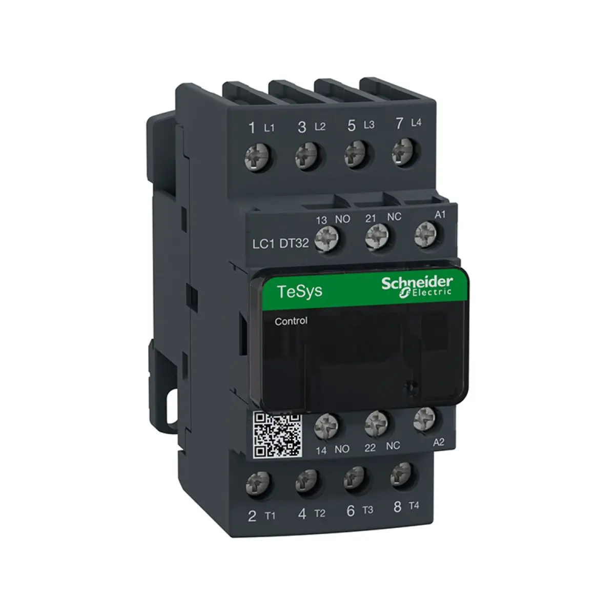 LC1DT32BD LC1-DT32BD Contactor, TeSys Deca, 4P(4 NO), AC-1, 0 to 440V, 32A, 24VDC standard coil
