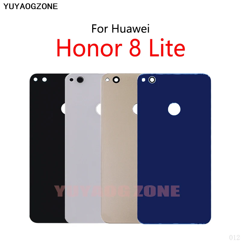 Battery Back Cover For Huawei Honor 8 Lite Glass Panel Housing Battery Cover Rear Case