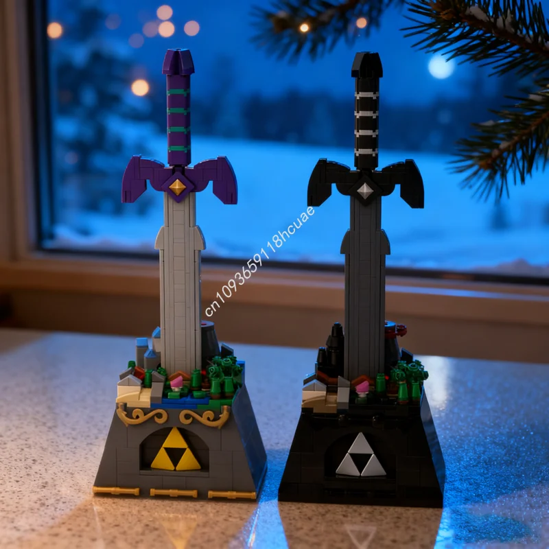 

773 шт. MOC Zelda The Master Sword Dark Link Модель Строительные блоки Сборка Рождественские подарки DIY Игрушки Идея Образовательный кирпич Дети