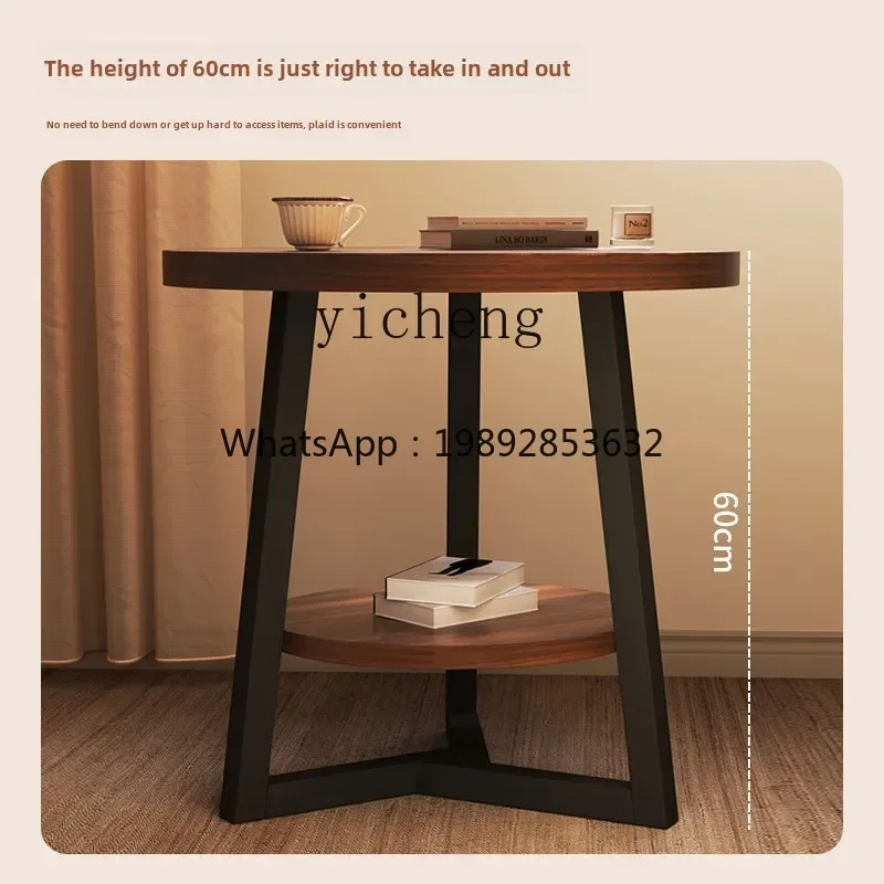 

XLL coffee table living room household small apartment sofa side few balcony small table tea bedside table rack