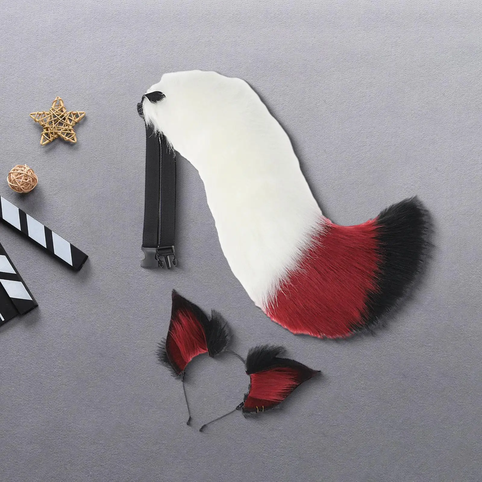 ชุดหูแมวและหางแมว คอสเพลย์ อุปกรณ์ตกแต่งศีรษะแบบการ์ตูน สำหรับแต่งกาย