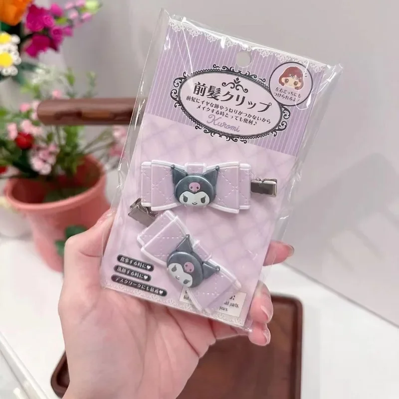 Kawaii My Melody Hairpin Anime Kuromi Cinnamoroll Cartoon Hair Clips Kids Headwear Ornaments Women Hair Accessories Gift view 5