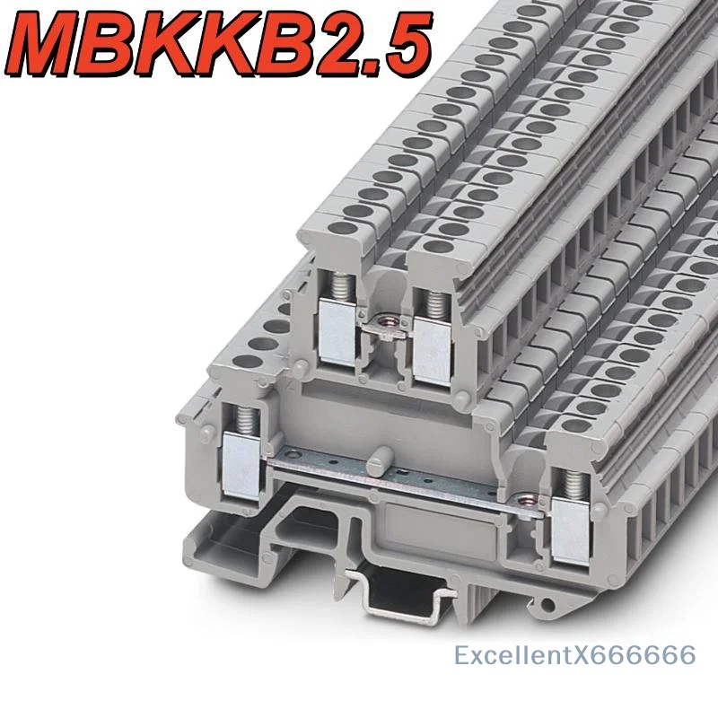 MBKKB2.5 Feed-Through Double-layer Wiring Terminal Block 2/10Pcs Universal Plug for Home Appliance Repair