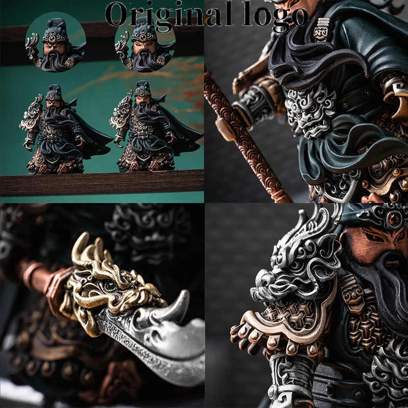 Figura Magnética de Guan Yu, Estatua de General Heroico, Adorno Artesanal Coleccionable para el Hogar, Sala de Estar u Oficina